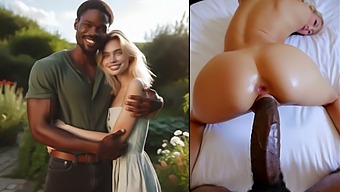 ¡la Esposa Tetona Es Dominada Por Su Amante Negro En Un Encuentro Interracial En 3d!
